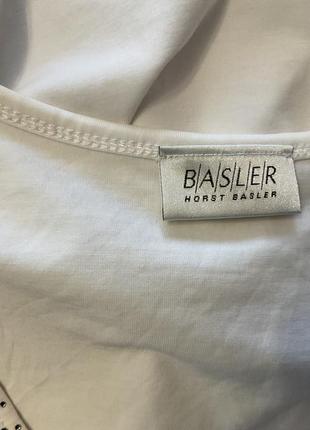 Віскозна  базова біла блузка/46/brend basler3 фото