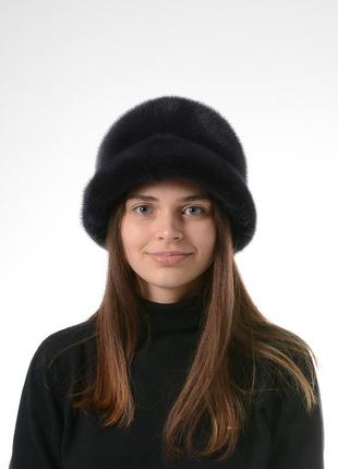Шляпа женская из натуральной норки2 фото