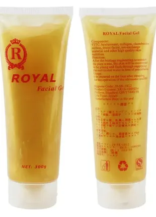 Контактный гель royal facial gel с гиалуроновой кислотой и коллагеном многофункциональный 300 ml1 фото