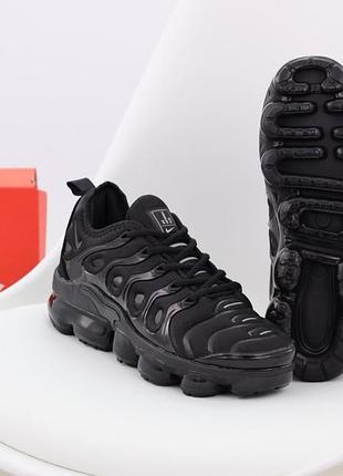 Мужские кроссовки nike platinum vapormax plus black 41-42-43-44-45-46