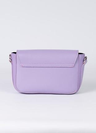Женская сумка фиолетовая сумка кроссбоди сумка через плечо сумка на широком ремне3 фото