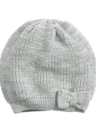 Шапка н&amp;м, з бантиком, демі, р.92/104