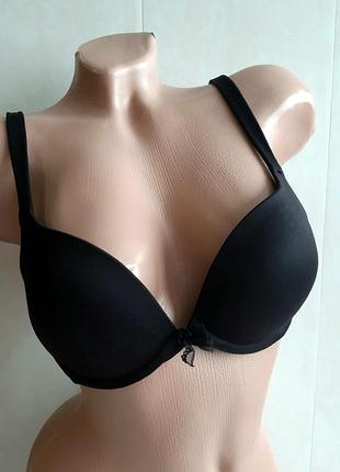 👍💗. 80а. debenhams. пуш ап. бюстгальтер пуш ап. бесшовный. черный. харьков