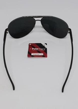 Polar eagl оригінальні чоловічі сонцезахисні окуляри каплі чорні поляризовані4 фото