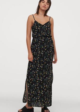 Довге плаття у квітковий принт h&m