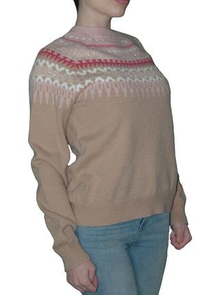 Жіночий теплий светр в стилі fair isle (фэйер-айл ) apres ski. oversize. італія6 фото