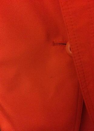 Плащ тренч пальто оранжевый яркий мандариновый2 фото