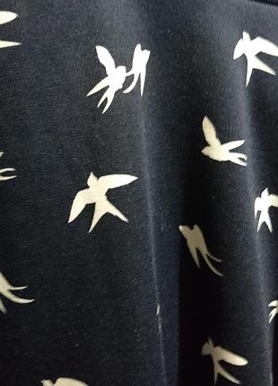 Модная юбка с птицами h&m 3