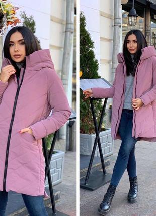 Куртка❤️ стеганая 🔵тм"nobilitas" с капюшоном, идеальный вариант на зимнюю погоду до -20°