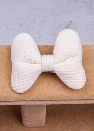 Мягкий, объёмный бант, детская заколка доя волос