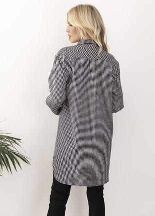 Рубашка платье в клетку котон xs/s