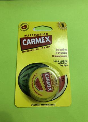 Бальзам для губ carmex spf15 со вкусом арбуза, 7.5 г (банка)