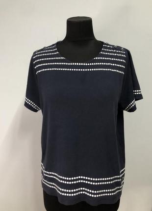 Футболка синя жіноча l xl