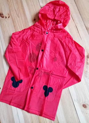 Яскравий плащ дощовик мікі маус disney