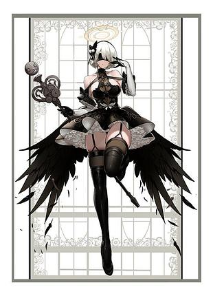 Постер плакат nier automata автомата 42х29 см а3 (poster_0696)