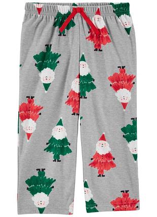 Штани флісові піжамні картерс новорічні 2р,3р,4р,5р фліс для дівчинки хлопчика