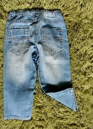 Стильные потертые джинсы 2-3 года2 фото