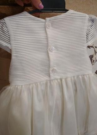 Нарядное платье для девочки 6-9 месяцев3 фото