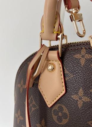 Женская средняя коричневая сумка на ручках 🆕 вместительная сумка6 фото