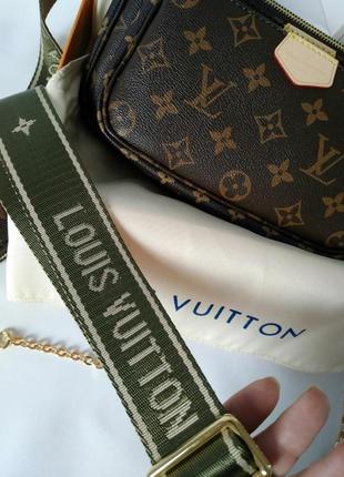 Крос-боді сумка люкс у стилі louis vuitton ☘️6 фото