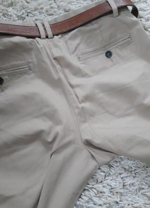 Стильные коттоновые бежевые штаны ,h&m,  p. l-xl3 фото