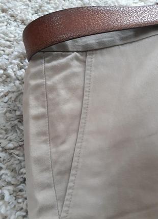 Стильные коттоновые бежевые штаны ,h&m,  p. l-xl6 фото