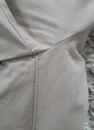 Стильные коттоновые бежевые штаны ,h&m,  p. l-xl2 фото