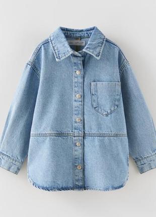 Джинсовая рубашка куртка пиджак от zara