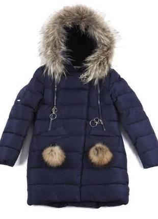 Зимнее пальто кико 4901 на тинсулейте. зима 2023