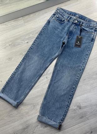 Крутые джинсы с необработанным низом плотные2 фото