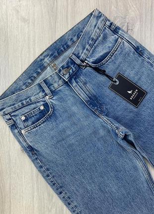 Крутые джинсы с необработанным низом плотные3 фото