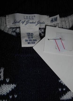 Свитер джемпер пуловер светр снежинки с шерстью10 фото