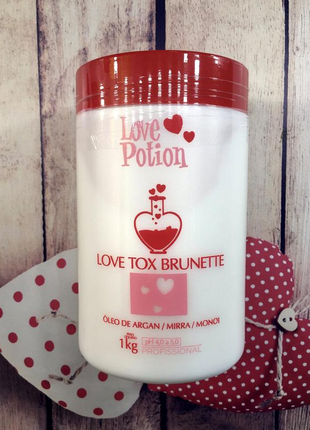 Бoтoкc love potion love tox brunette óleo de argan 1000 мл