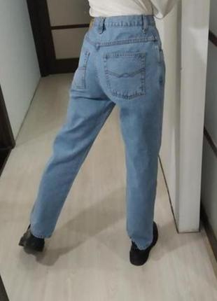 Бавовняні якісні джинси прямого крою aztez blue jeans.7 фото