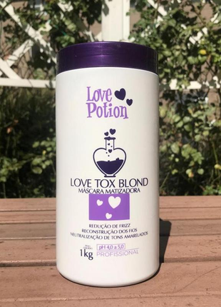 Бoтокc love potion blond tox blond матирующий для блондинок 1000 мл