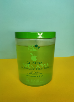 Коллаген для волос love potion gelatina green apple 1000 мл1 фото