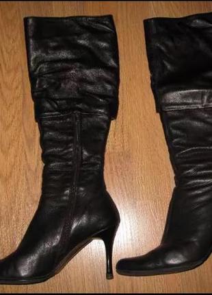 Сапоги кожаные, италия!