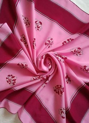 Шикарный шелковый платок vetter vetterice швейцария, 76*83 см.1 фото