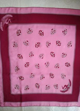 Шикарный шелковый платок vetter vetterice швейцария, 76*83 см.2 фото