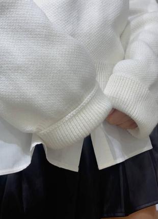 Женский свитер хлопок мокко размер xs, s, m, l, xl10 фото