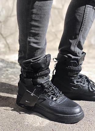 Чоловічі кросівки nike special fled air force 1 black / smb3 фото