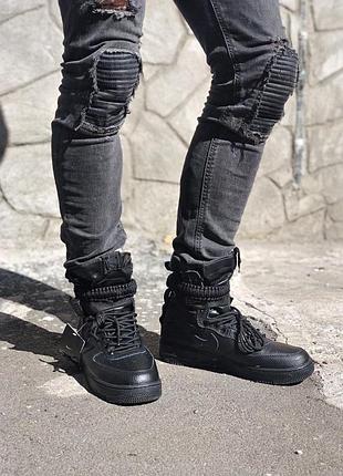 Чоловічі кросівки nike special fled air force 1 black / smb6 фото