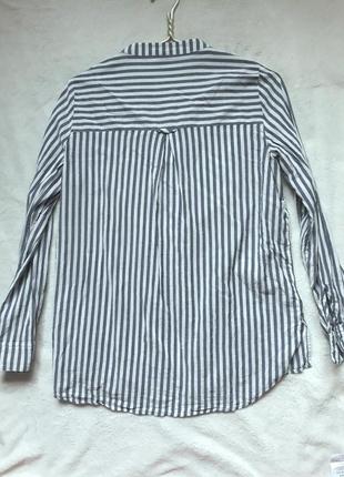Рубашка блуза в полоску р. 10/l/eur40 divided by h&m3 фото