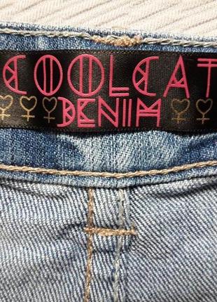 Классные джинсовые стрейчевые рваные шорты coolcat denim3 фото