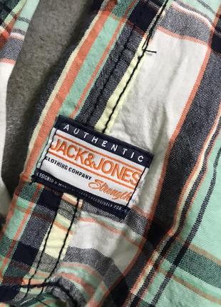 Мужская рубашка в клетку jack &amp; jones4 фото