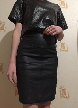 Юбка firetrap кожа.