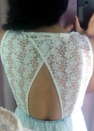 Сукня denim co. з ажурним верхом і відкритою спинкою3 фото