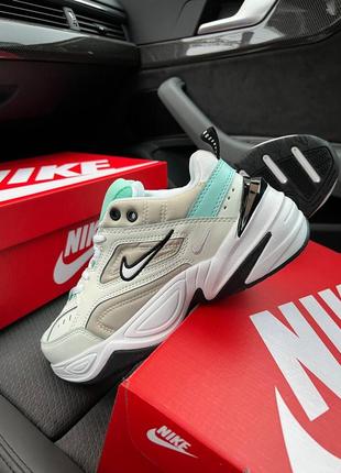 💚🌺☘️nike m2k tekno essential beige mint🌺☘️🍁кроссовки женские найк м2к, кроссовки найм женкие весна-осень4 фото