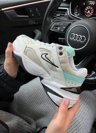 💚🌺☘️nike m2k tekno essential beige mint🌺☘️🍁кроссовки женские найк м2к, кроссовки найм женкие весна-осень5 фото