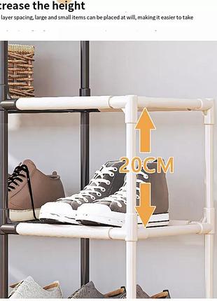 Многофункциональный 4-слойный двухцветный органайзер для обуви